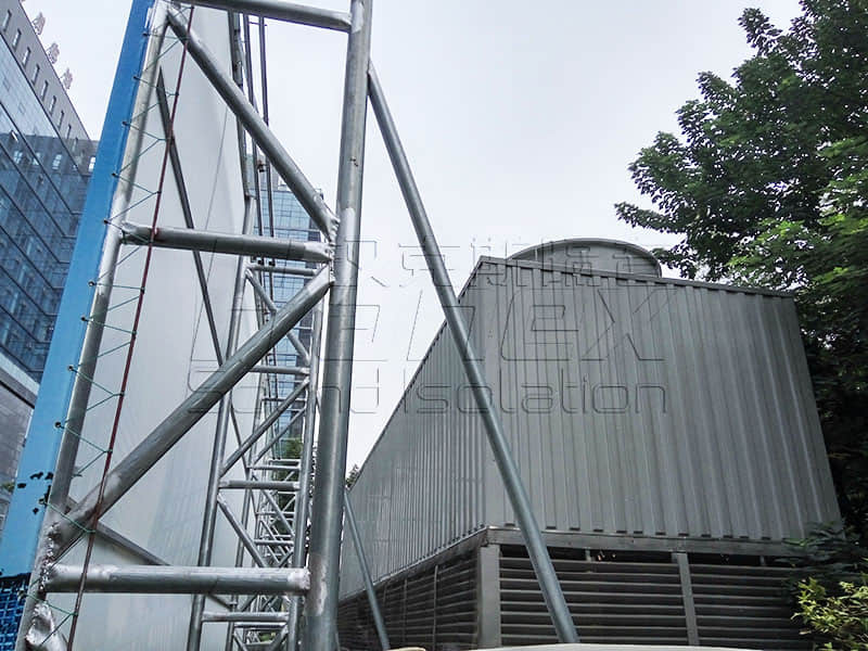 商業(yè)屋面裙樓中央空調(diào)冷卻塔降噪方案！降噪？減振誰為主？